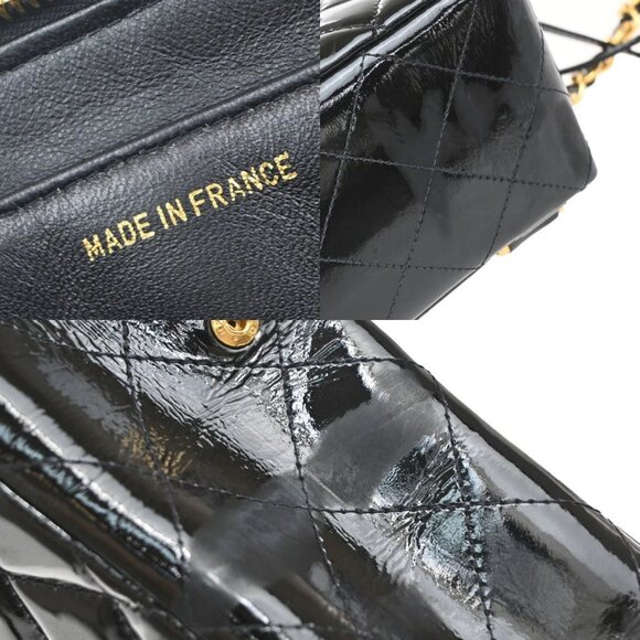 CHANEL CC Matelasse Chain Backpack Bag Patent Leather Black GHW Vintage 898RF602 - Picture 15 of 16